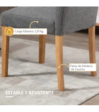 Juego de 2 Sillas de Comedor