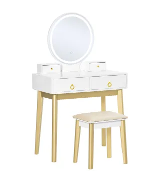 Mesa de Maquillaje con Taburete