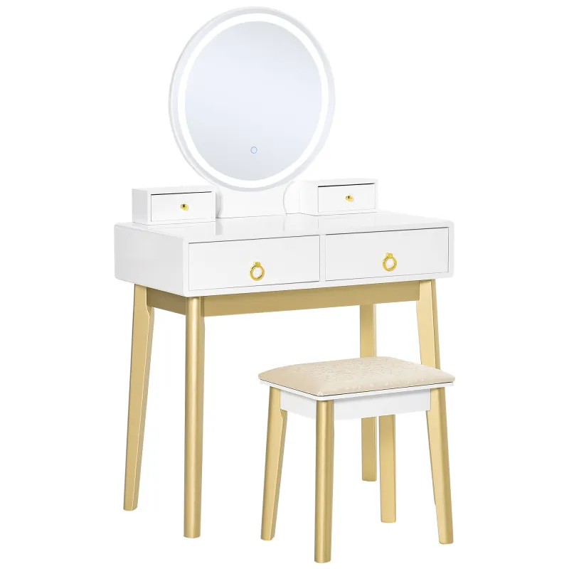 Mesa de Maquillaje con Taburete