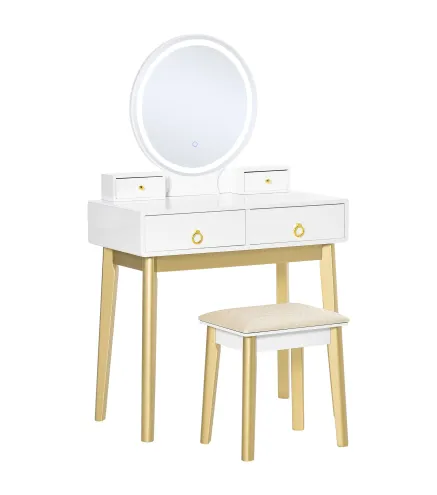 Mesa de Maquillaje con Taburete