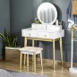 Mesa de Maquillaje con Taburete