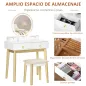 Mesa de Maquillaje con Taburete