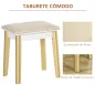Mesa de Maquillaje con Taburete
