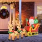 Papá Noel Inflable en Trineo