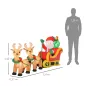 Papá Noel Inflable en Trineo