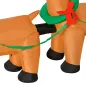 Papá Noel Inflable en Trineo