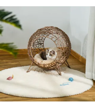 Cama para Gatos de Ratán