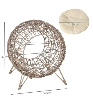 Cama para Gatos de Ratán