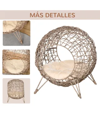 Cama para Gatos de Ratán