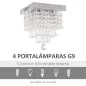 Lámpara de Techo de Cristal