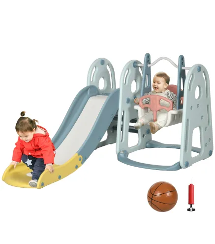 Tobogán Infantil con Columpio