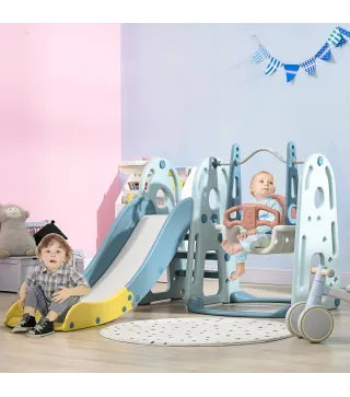 Tobogán Infantil con Columpio