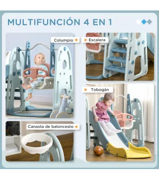 Tobogán Infantil con Columpio