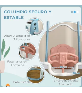 Tobogán Infantil con Columpio