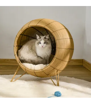 Cama de Ratán para Gatos