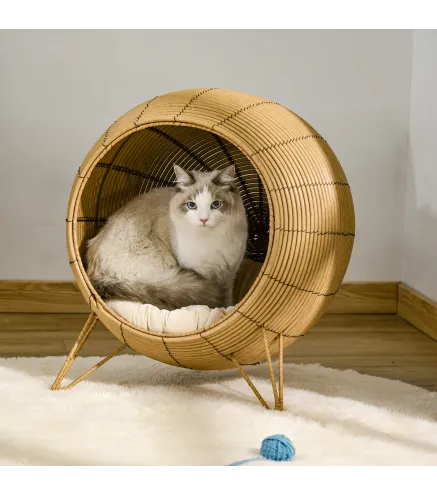 Cama de Ratán para Gatos