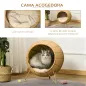 Cama de Ratán para Gatos