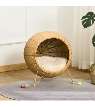 Cama de Ratán para Gatos