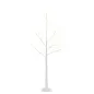 Árbol de Abedul 150 cm con 210 Luces LED en Blanco Cálido Ramas Flexibles y Base para Decoración 20x20x150 cm Blanco