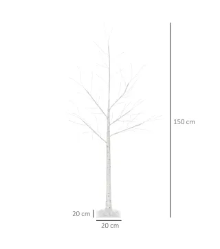 Árbol de Abedul con Luces LED