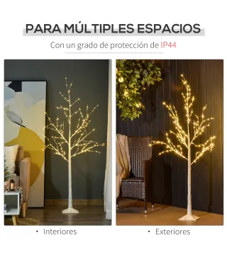 Árbol de Abedul con Luces LED