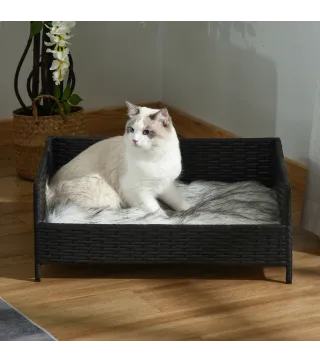 Sofá Cama para Perros de Mimbre