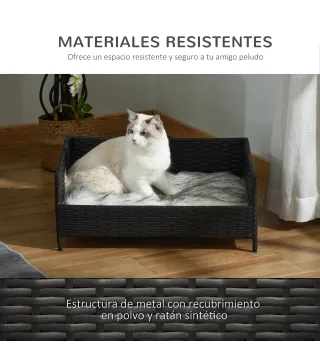 Sofá Cama para Perros de Mimbre