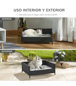 Sofá Cama para Perros de Mimbre