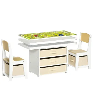 Juego de Mesa y 2 Sillas Infantil