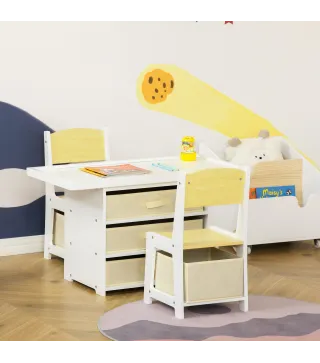 Juego de Mesa y 2 Sillas Infantil