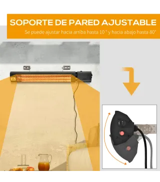 Calefactor Exterior de Pared