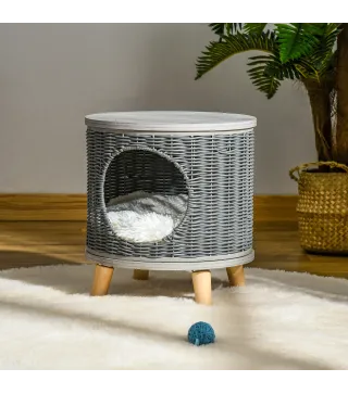 Cueva para Gatos de Ratán