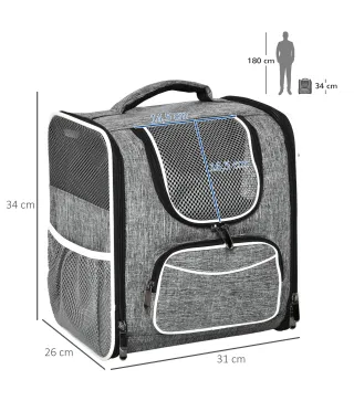Transportín Mochila para Gatos
