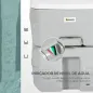 Inodoro Portátil 20L con Indicador de Nivel Carga 150 kg para Camping Viaje Ancianos Caravana Barco 33x40x43 cm Gris