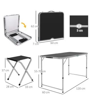 Mesa Camping Plegable