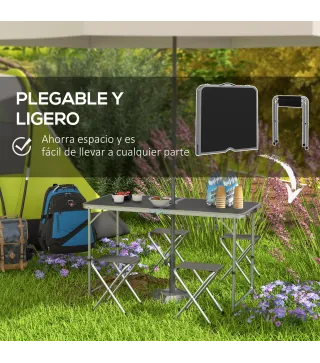 Mesa Camping Plegable