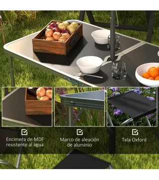 Mesa Camping Plegable