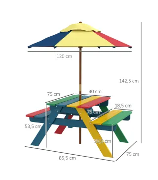 Mesa Picnic infantil