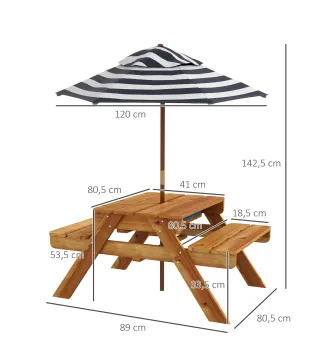 Mesa Picnic infantil