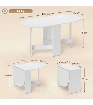 Mesa Comedor Plegable