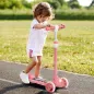 Patinete Infantil Patinete con 3 Ruedas Luces LED Altura Ajustable Carga 25 kg 52x29x63-76 cm Rosa Patinete Infantil Patinete con 3 Ruedas Luces LED Altura Ajustable Carga 25 kg 52x29x63-76 cm Rosa