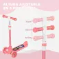 Patinete Infantil Patinete con 3 Ruedas Luces LED Altura Ajustable Carga 25 kg 52x29x63-76 cm Rosa Patinete Infantil Patinete con 3 Ruedas Luces LED Altura Ajustable Carga 25 kg 52x29x63-76 cm Rosa