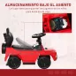Coche Correpasillos para Niños de 1-3 Años con Licencia Mercedes G350 Capota Extraíble y Barandilla 85,5x40,5x95 cm Rojo