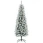 Árbol de Navidad Artificial Nevado 183 cm con 479 Ramas y Soporte de Metal Árbol de Navideño para Salón Interior Verde