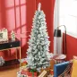 Árbol de Navidad Artificial Nevado 183 cm con 479 Ramas y Soporte de Metal Árbol de Navideño para Salón Interior Verde