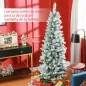 Árbol de Navidad Artificial Nevado 183 cm con 479 Ramas y Soporte de Metal Árbol de Navideño para Salón Interior Verde