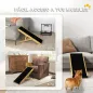 Rampa para Mascotas de Madera con Altura Ajustable en 4 Niveles para Perros Pequeños y Medianos 83,5x35x47,5 cm Natural