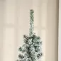 Árbol de Navidad Estrecho 180 cm Árbol Navideño Nevado con 492 Ramas y Soporte de Metal para Salón Verde y Blanco Árbol de Navidad Estrecho 180 cm Árbol Navideño Nevado con 492 Ramas y Soporte de Metal para Salón Verde y Blanco