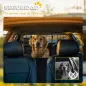 Barrera Protectora de Coche para Perros con Anchura Ajustable Rejilla para Perros de Coche Plegable 93-150x42 cm Negro