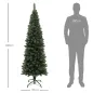 Árbol de Navidad Artificial 180 cm con 618 Ramas 30 Piñas y Soporte de Metal Árbol Navideño para Salón Interior Verde